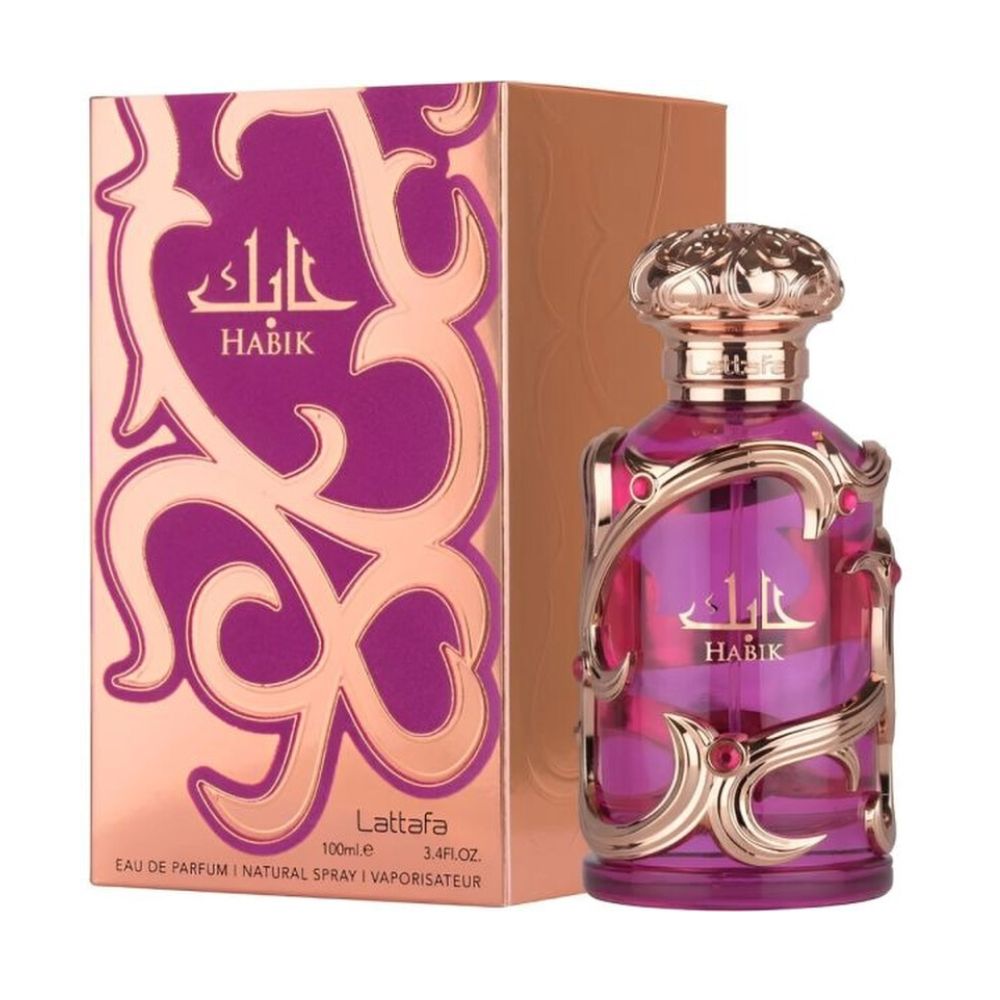 Frasco oficial do perfume LATTAFA HABIK FOR WOMAN EDP 100ML