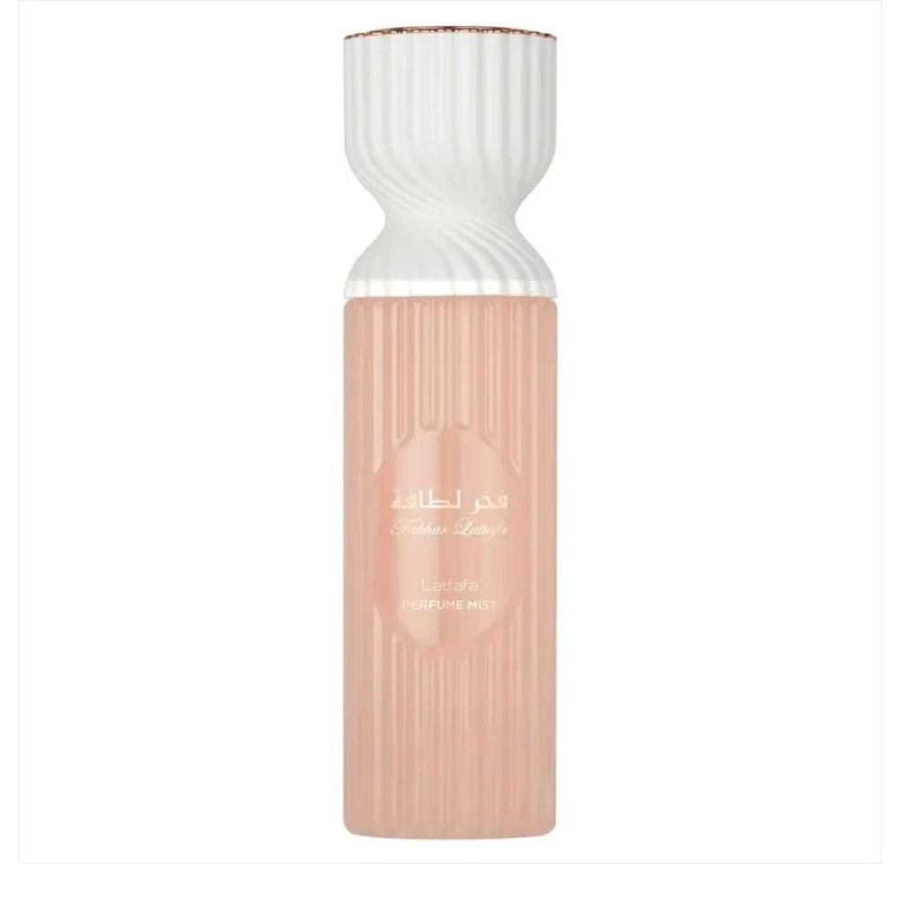 Frasco oficial do perfume LATTAFA BODY SPLASH FAKHAR ROSE 250ML