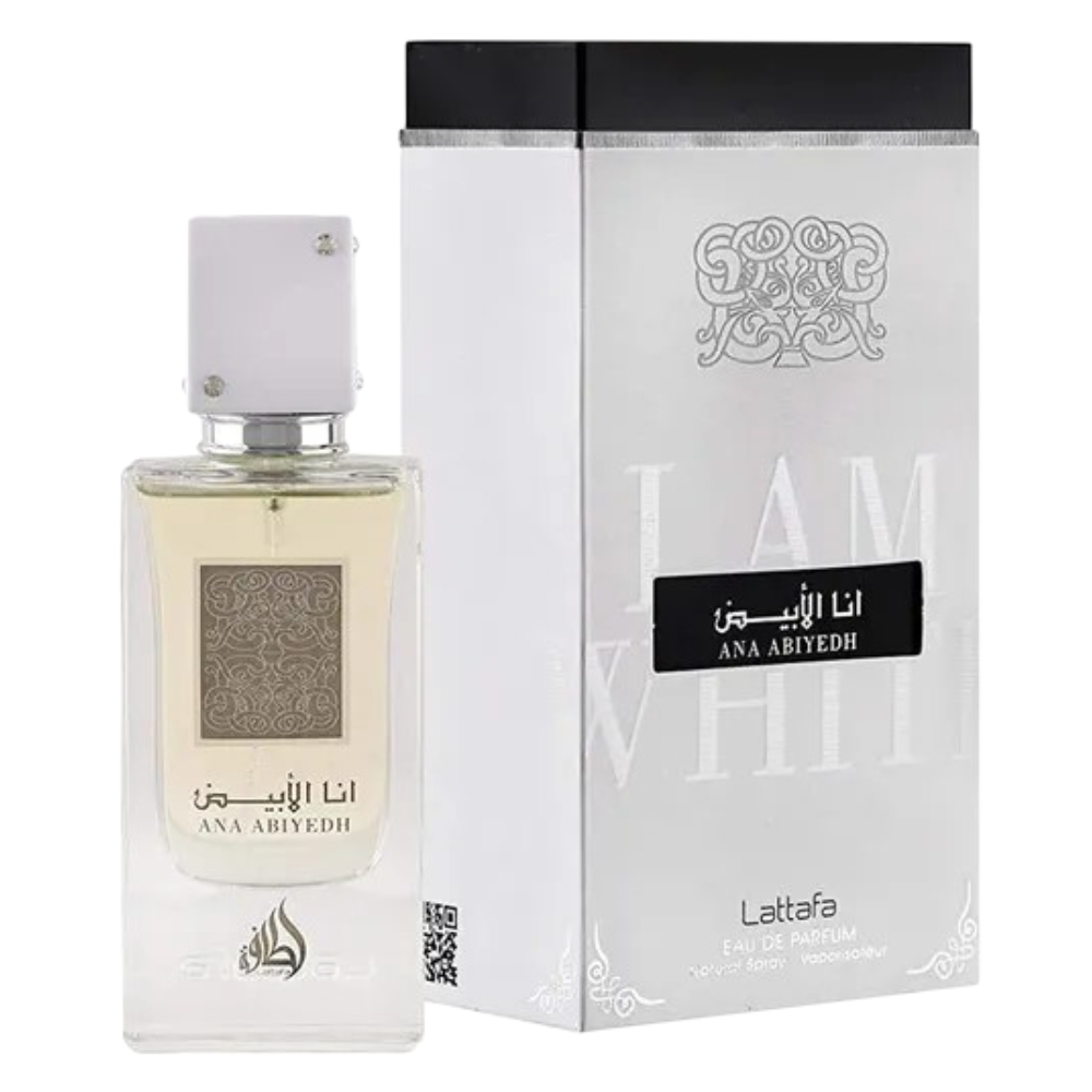 Frasco oficial do perfume LATTAFA ANA ABIYEDH EDP 60ML