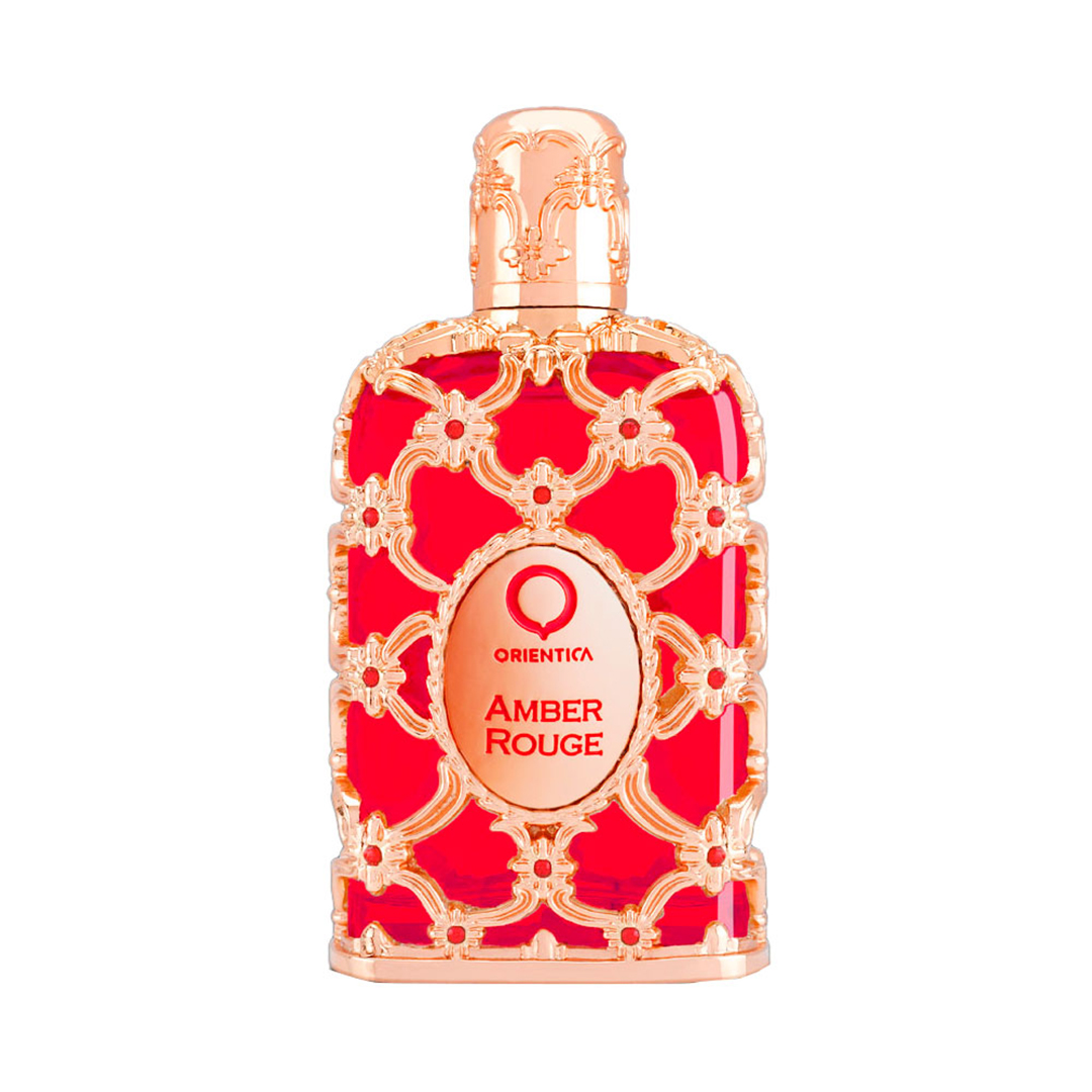 Frasco oficial do perfume ORIENTICA AMBER ROUGE EDP 80ML
