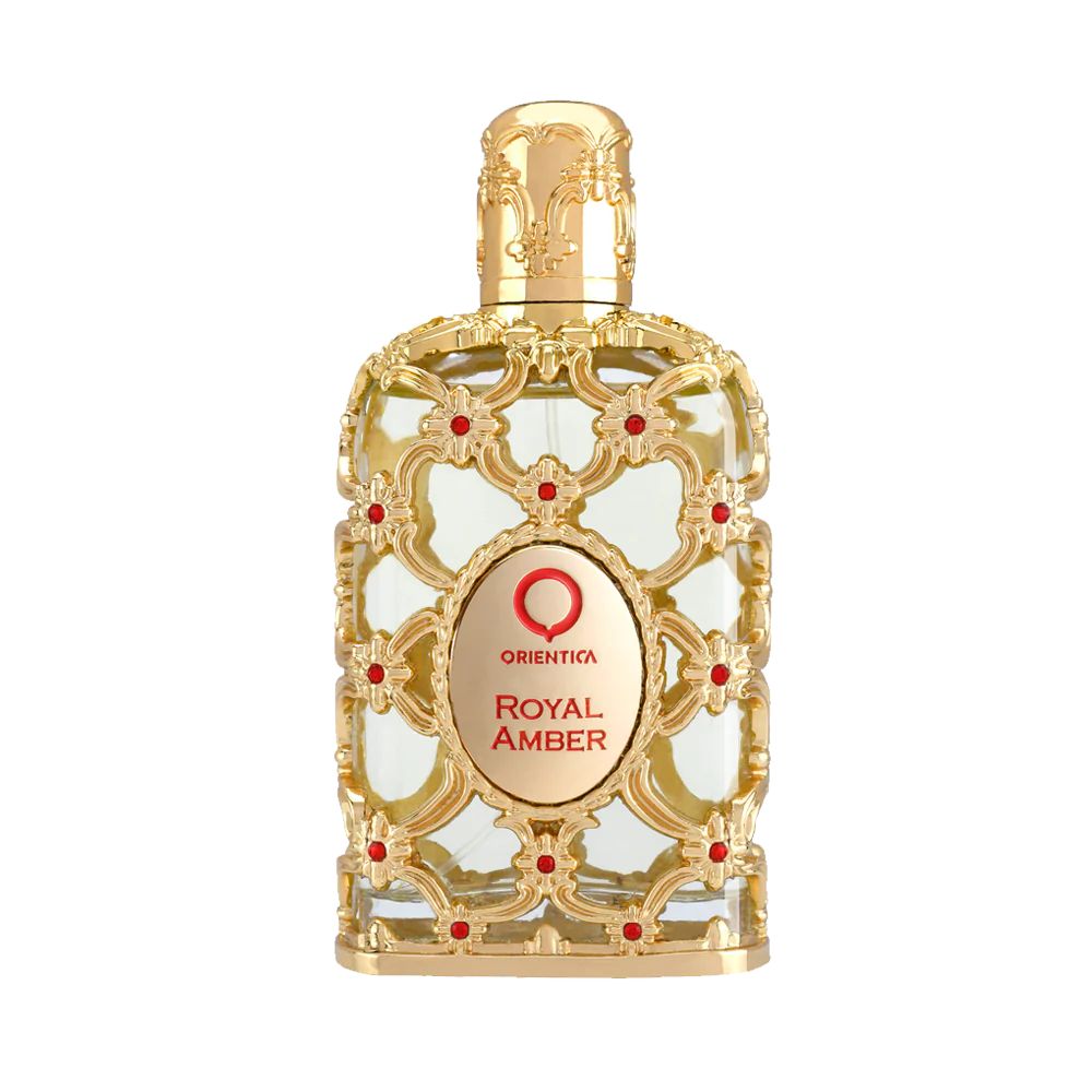 Frasco oficial do perfume ORIENTICA ROYAL AMBER EDP 80ML