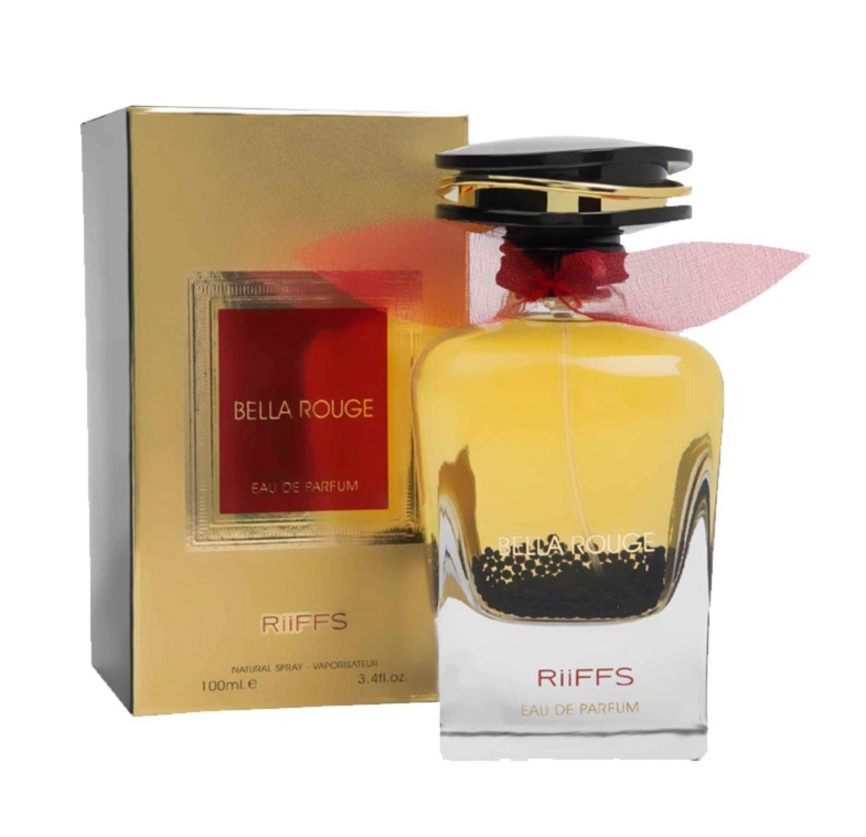 Frasco oficial do perfume RIIFFS BELLA ROUGE WOMEN EDP 100ML