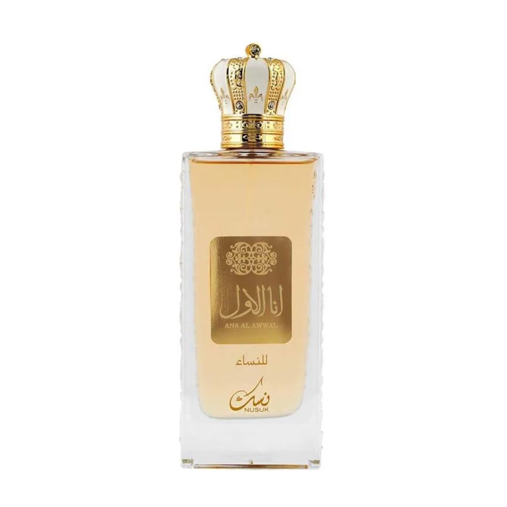 Frasco oficial do perfume NUSUK ANA AL AWWAL GOLDEN EDP 100ML