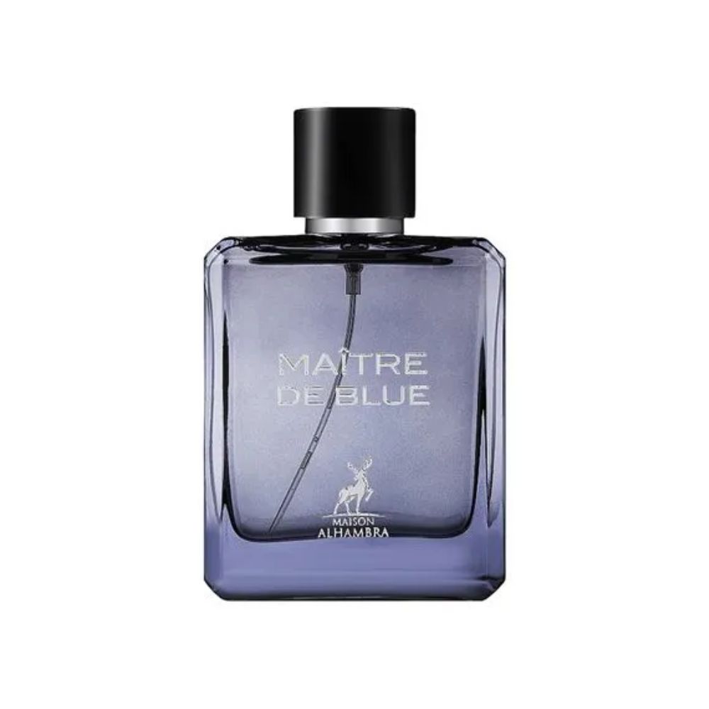 Frasco oficial do perfume MAISON ALHAMBRA MAITRE DE BLUE EDP 100ML