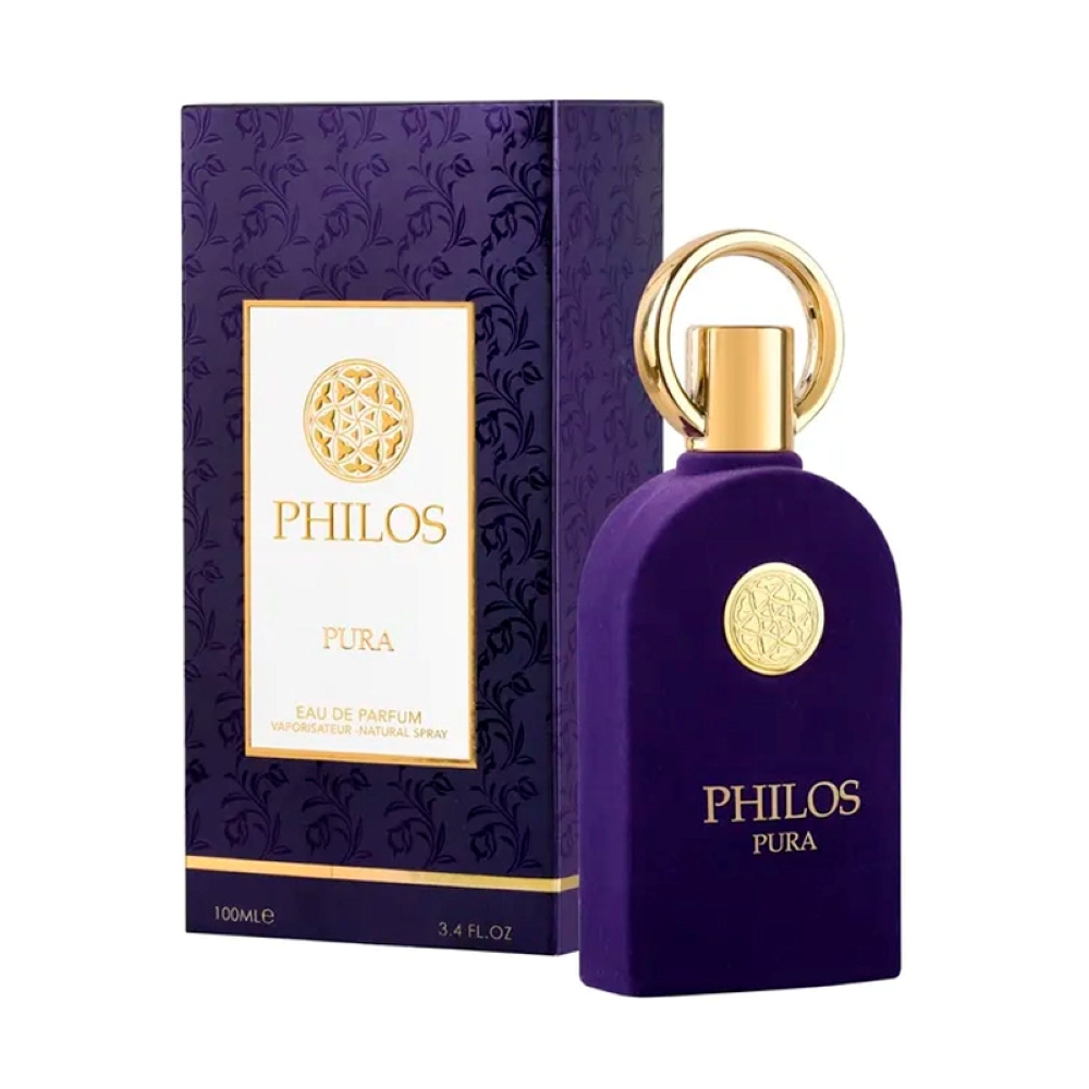 Frasco oficial do perfume MAISON ALHAMBRA PHILOS PURA EDP 100ML
