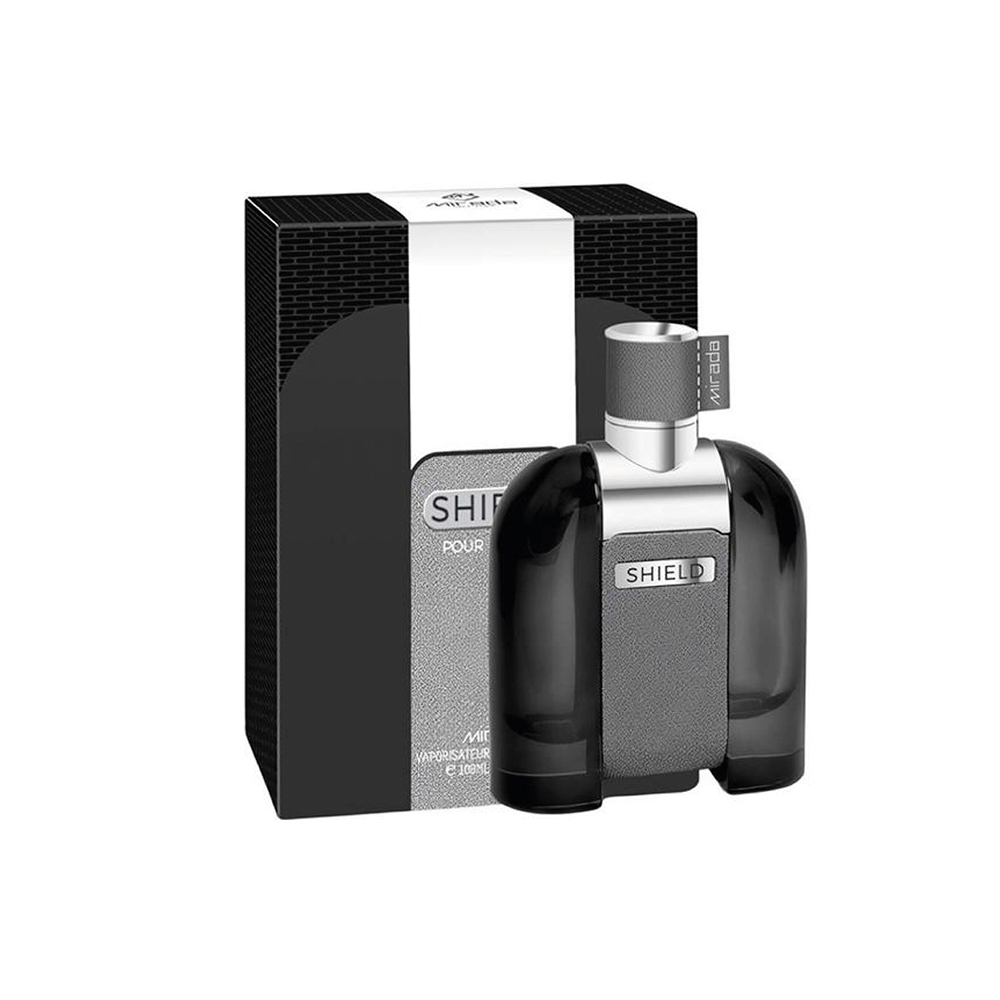 Frasco oficial do perfume *MIRADA SHIELD POUR HOMME EDP 100ML