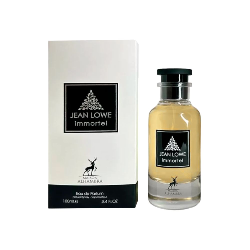 Frasco oficial do perfume MAISON ALHAMBRA JEAN LOWE IMMORTAL EDP 100ML