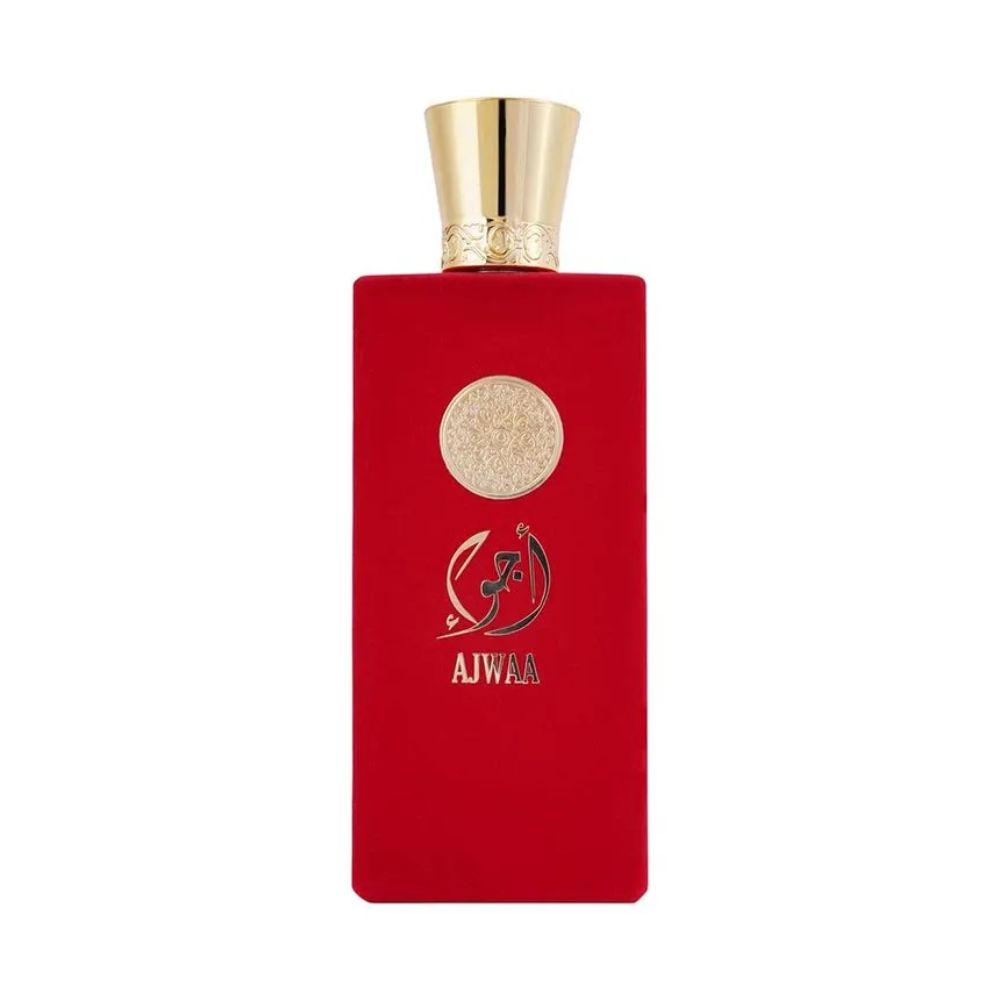 Frasco oficial do perfume NUSUK AJWAA RED EDP 100 ML