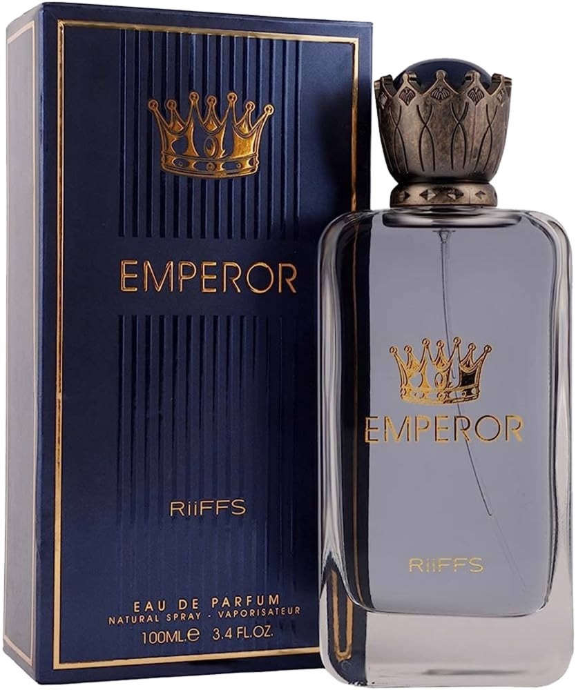 Frasco oficial do perfume RIIFFS EMPEROR FOR MEN EDP 100ML
