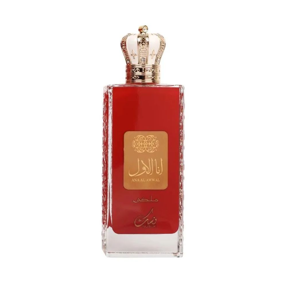 Frasco oficial do perfume NUSUK ANA AL AWWAL RED EDP 100ML