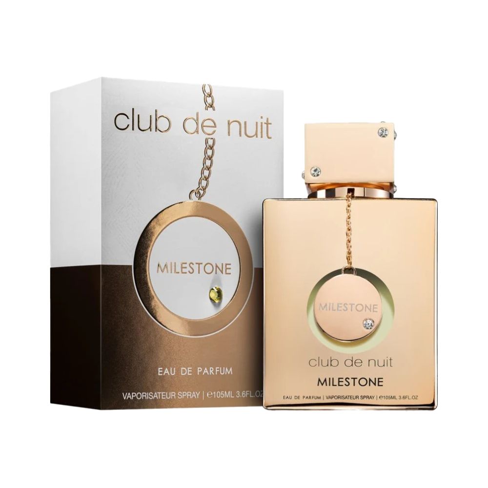 Frasco oficial do perfume ARMAF CLUB DE NUIT MILESTONE EDP 105ML