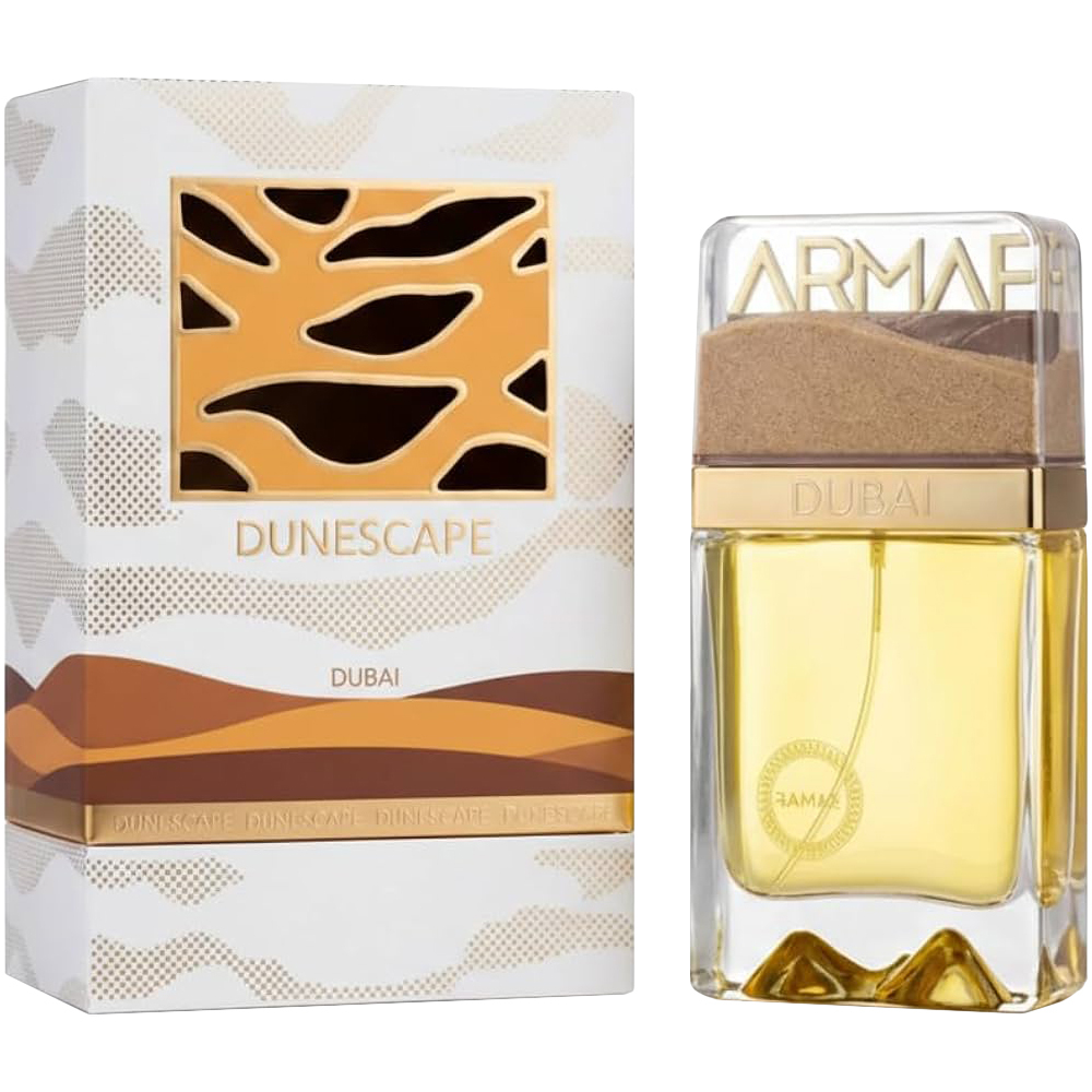 Frasco oficial do perfume ARMAF DUNESCAPE DUBAI EDP 100ML