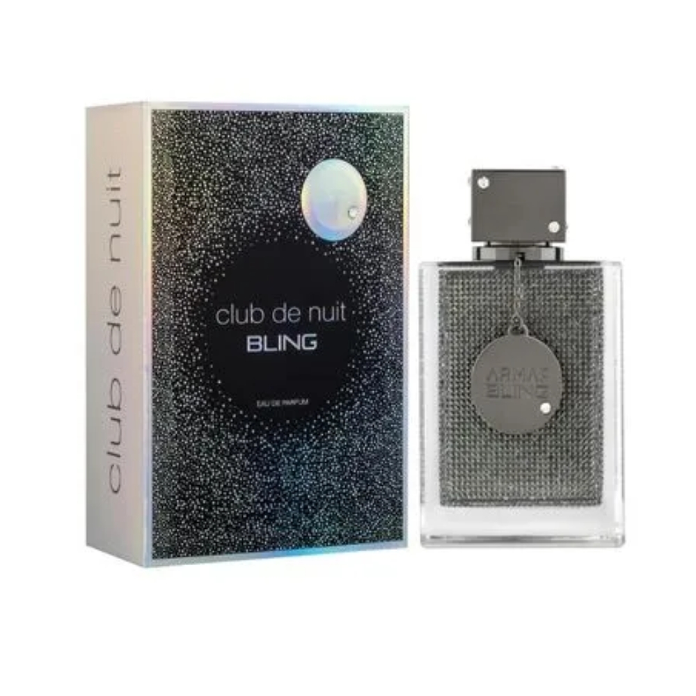 Frasco oficial do perfume ARMAF CLUB DE NUIT BLING EDP 75ML