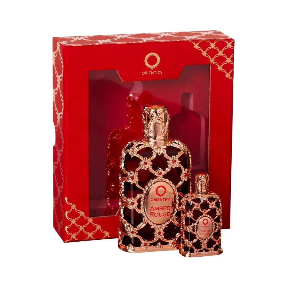 Frasco oficial do perfume COFFRET AMBER ROUGE EDP 30ML+EDP 7,5ML