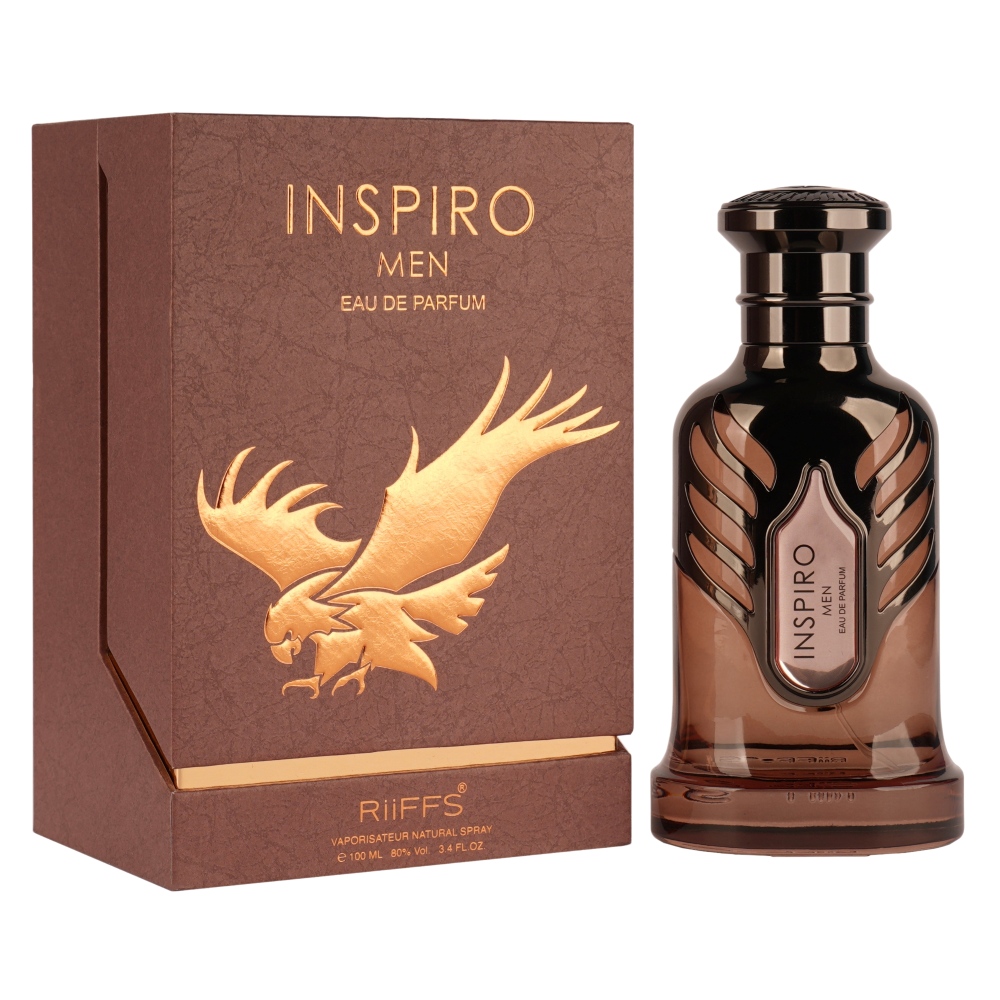 Frasco oficial do perfume RIIFFS INSPIRO MEN EDP 100ML