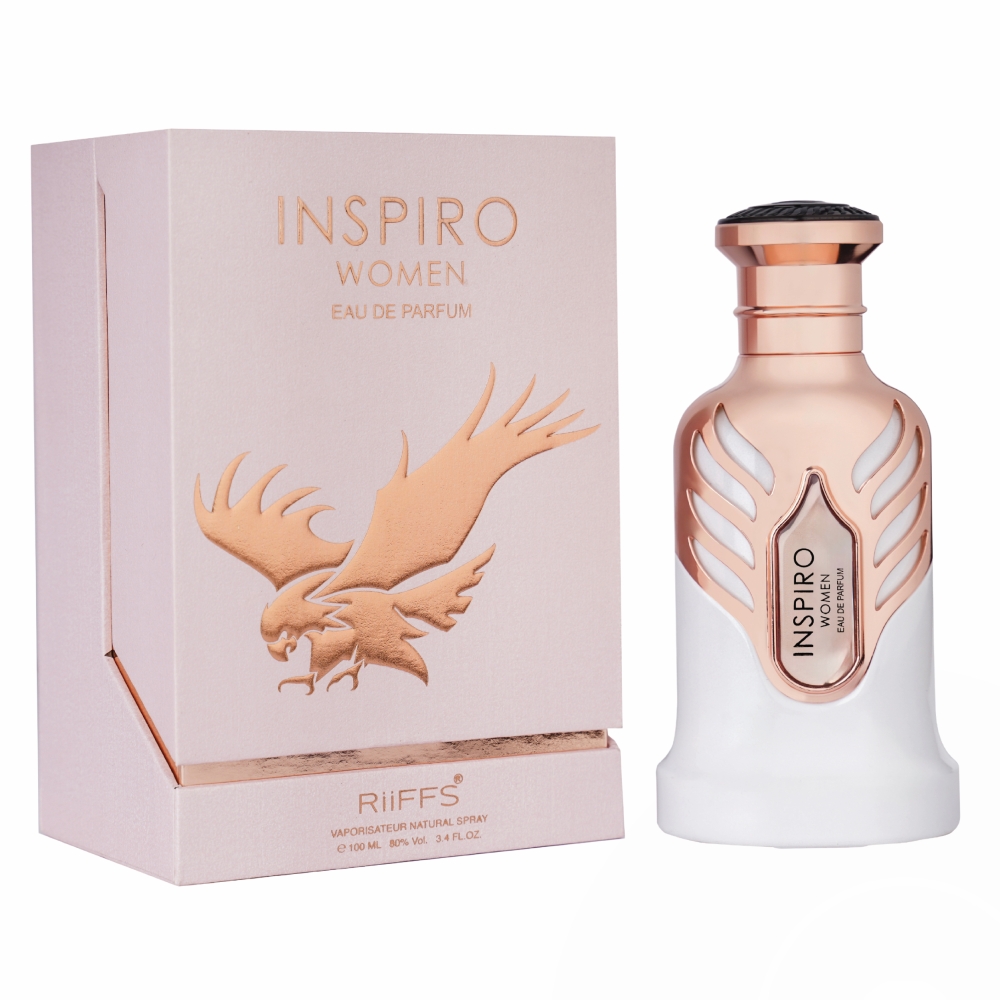 Frasco oficial do perfume RIIFFS INSPIRO WOMEN EDP 100ML