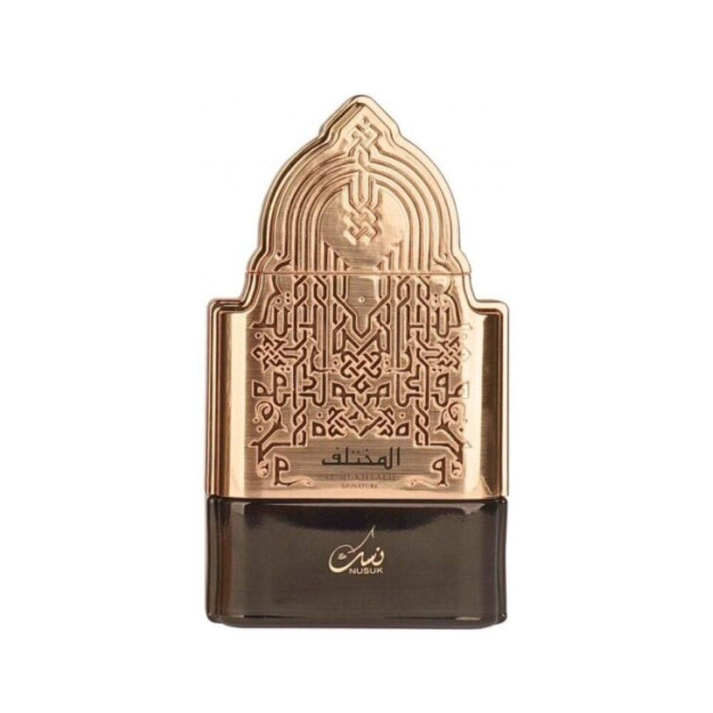 Frasco oficial do perfume NUSUK AL MUKHTALIF SIGNATURE EDP 100ML