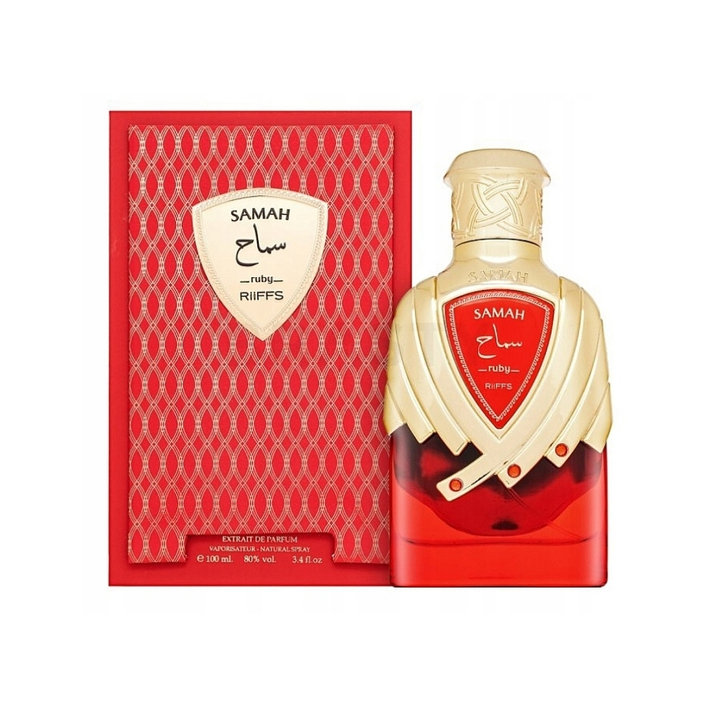Frasco oficial do perfume RIIFFS SAMAH RUBY EXTRAIT DE PARFUM 100ML
