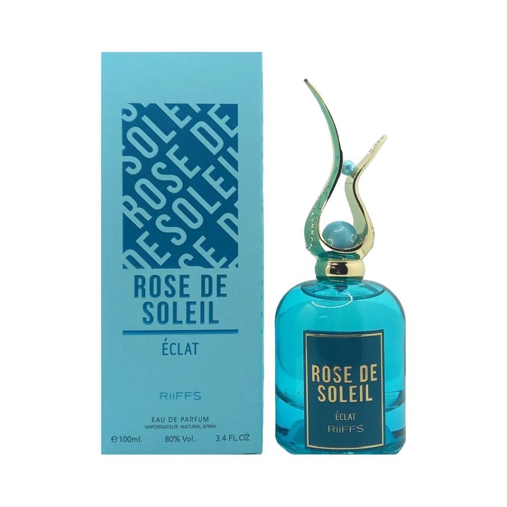 Frasco oficial do perfume RIIFFS ROSE DE SOLEIL ECLAT EDP 100ML