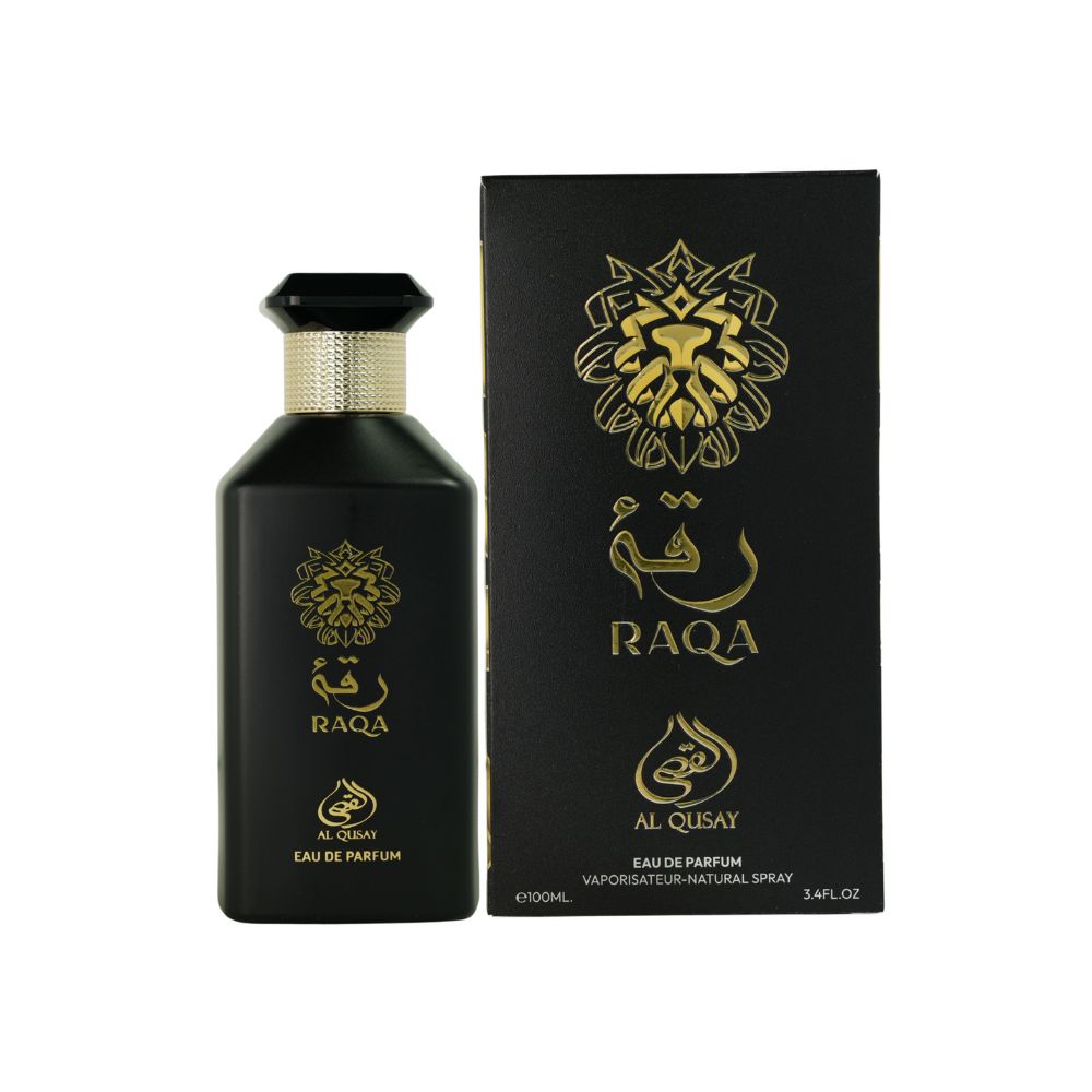 Frasco oficial do perfume AL QUSAY RAQA EDP 100ML