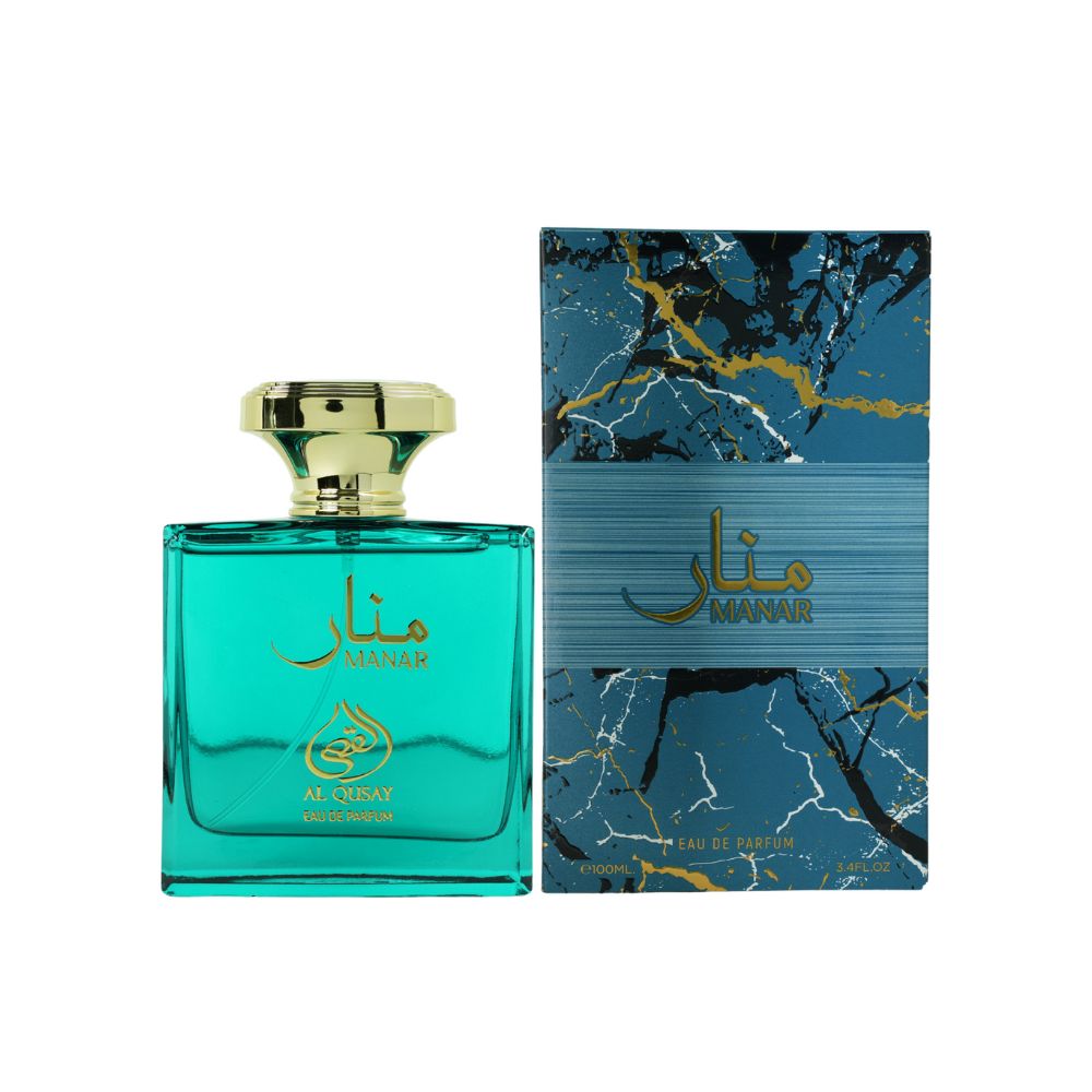 Frasco oficial do perfume AL QUSAY MANAR EDP 100ML