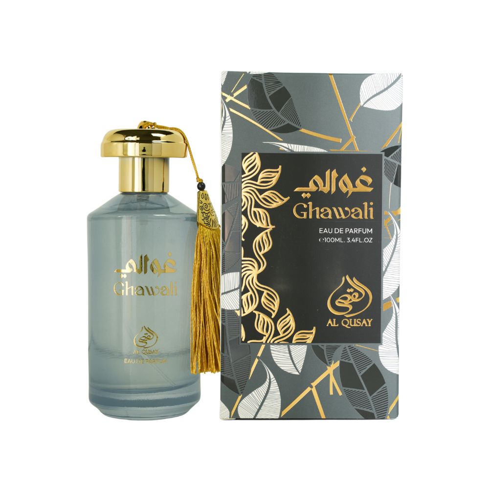 Frasco oficial do perfume AL QUSAY GHAWALI EDP 100ML