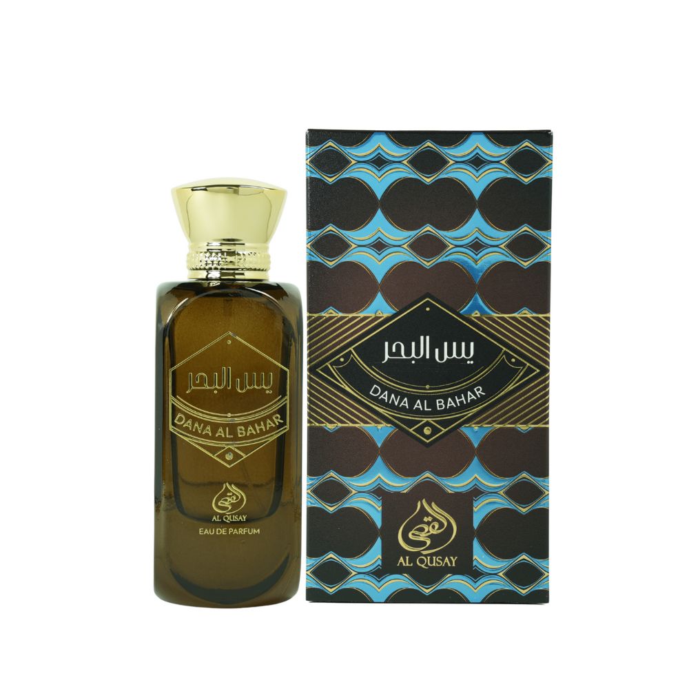Frasco oficial do perfume AL QUSAY DANA AL BAHAR EDP 100ML