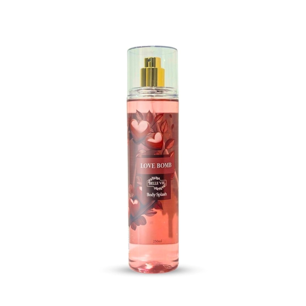 Frasco oficial do perfume BELLE VIE BODY SPLASH LOVE BOMB 250ML