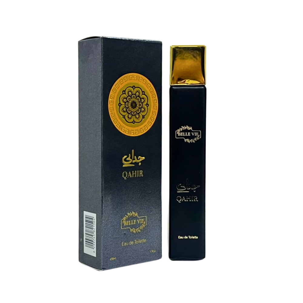 Frasco oficial do perfume BELLE VIE QAHIR EDT 50ML