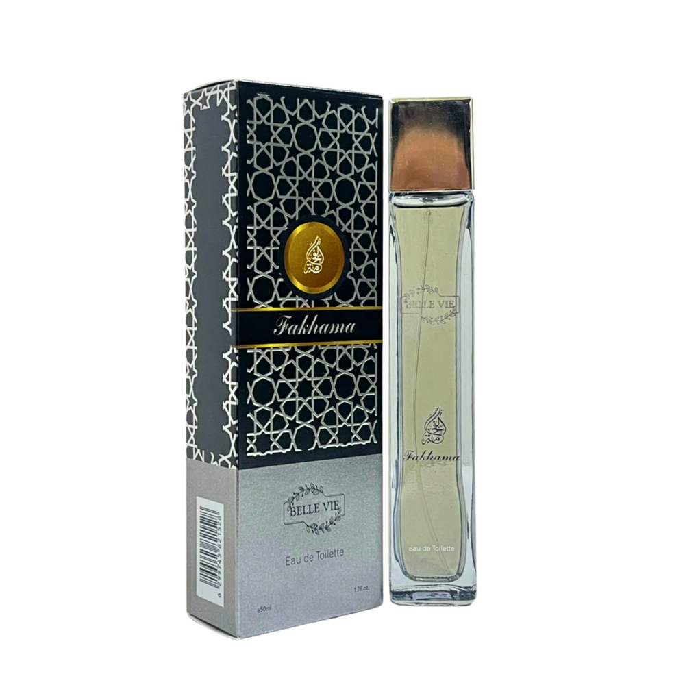 Frasco oficial do perfume BELLE VIE FAKHAMA EDT 50ML