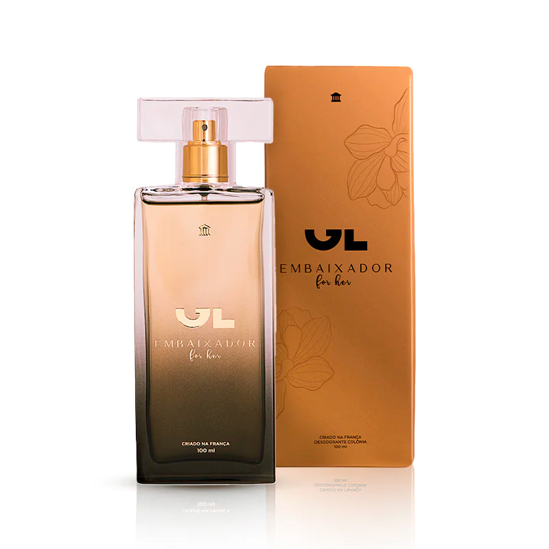 Frasco oficial do perfume *GL EMBAIXADOR DEO COL FOR HER 100ML