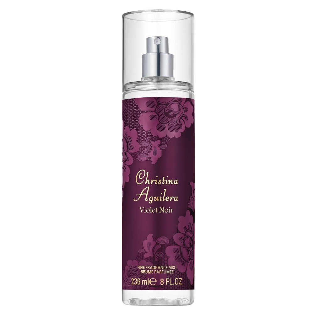 Frasco oficial do perfume CHRISTINA AGUILERA NOIR BODY MIST 236ML