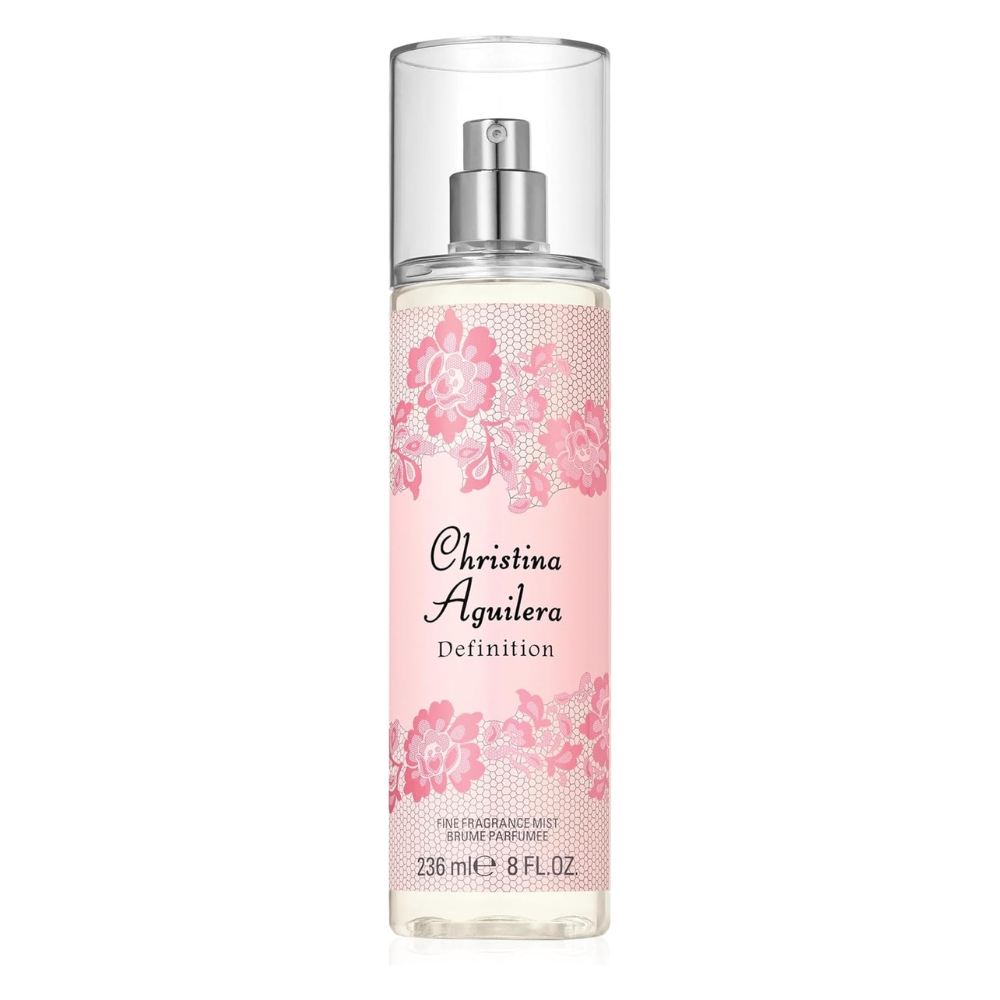 Frasco oficial do perfume CHRISTINA AGUILERA DEFINITION BODY MIST 236ML