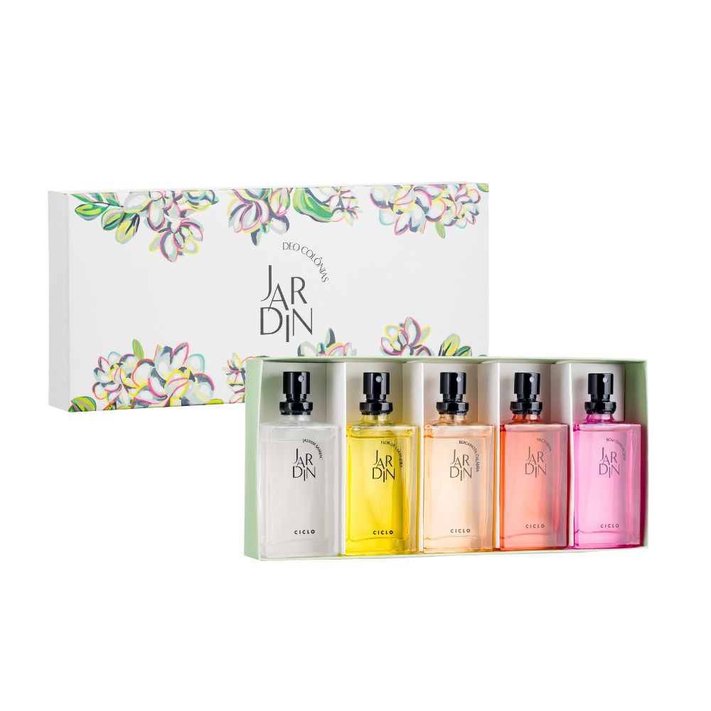 Frasco oficial do perfume COFFRET JARDIN DEO COL 5X 25ML