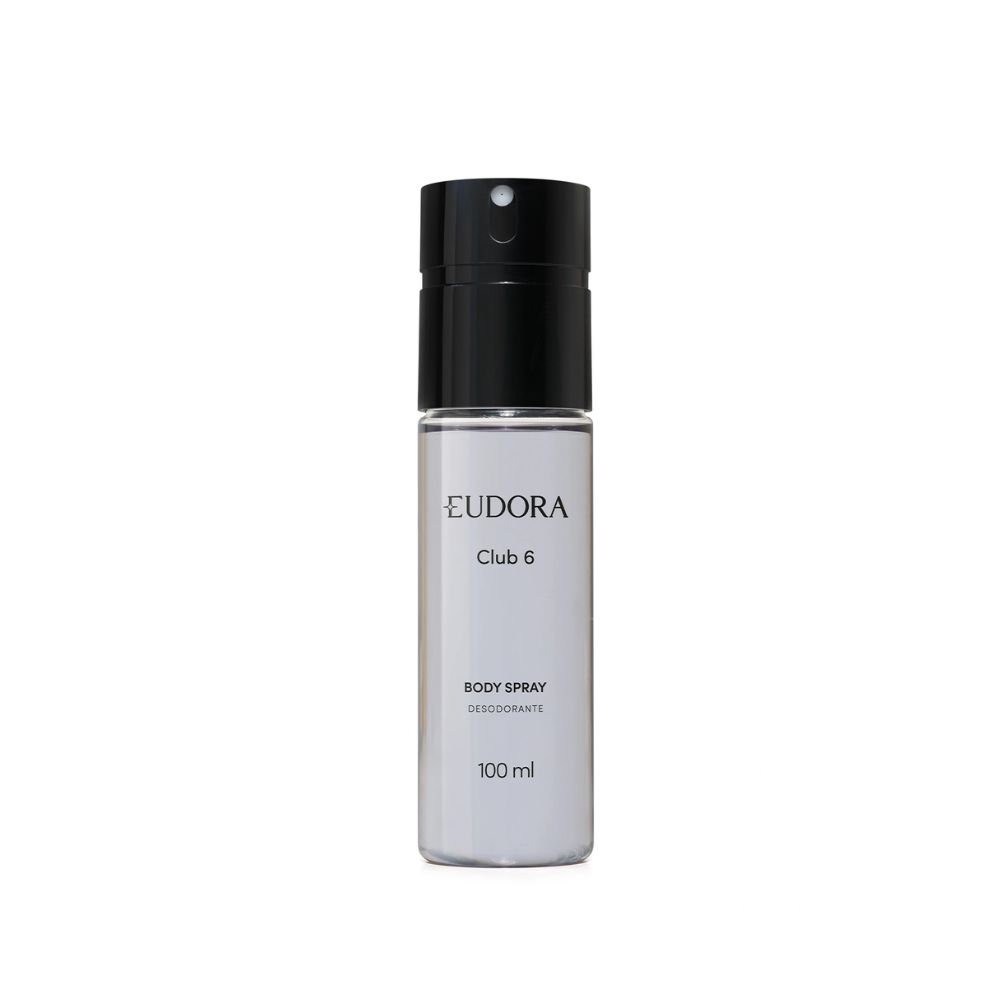 Frasco oficial do perfume EUD CLUB 6 FOR MAN BODY SPRAY 100ML