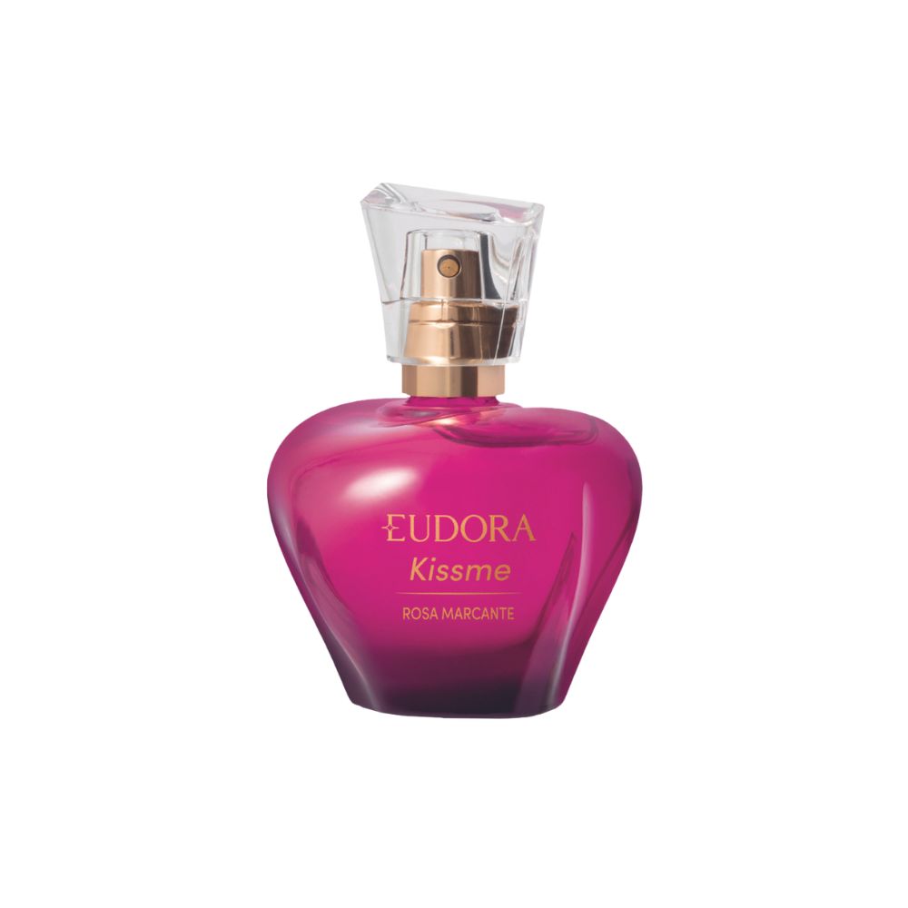 Frasco oficial do perfume EUD KISS ME ROSA MARCANTE DEO COL 50ML