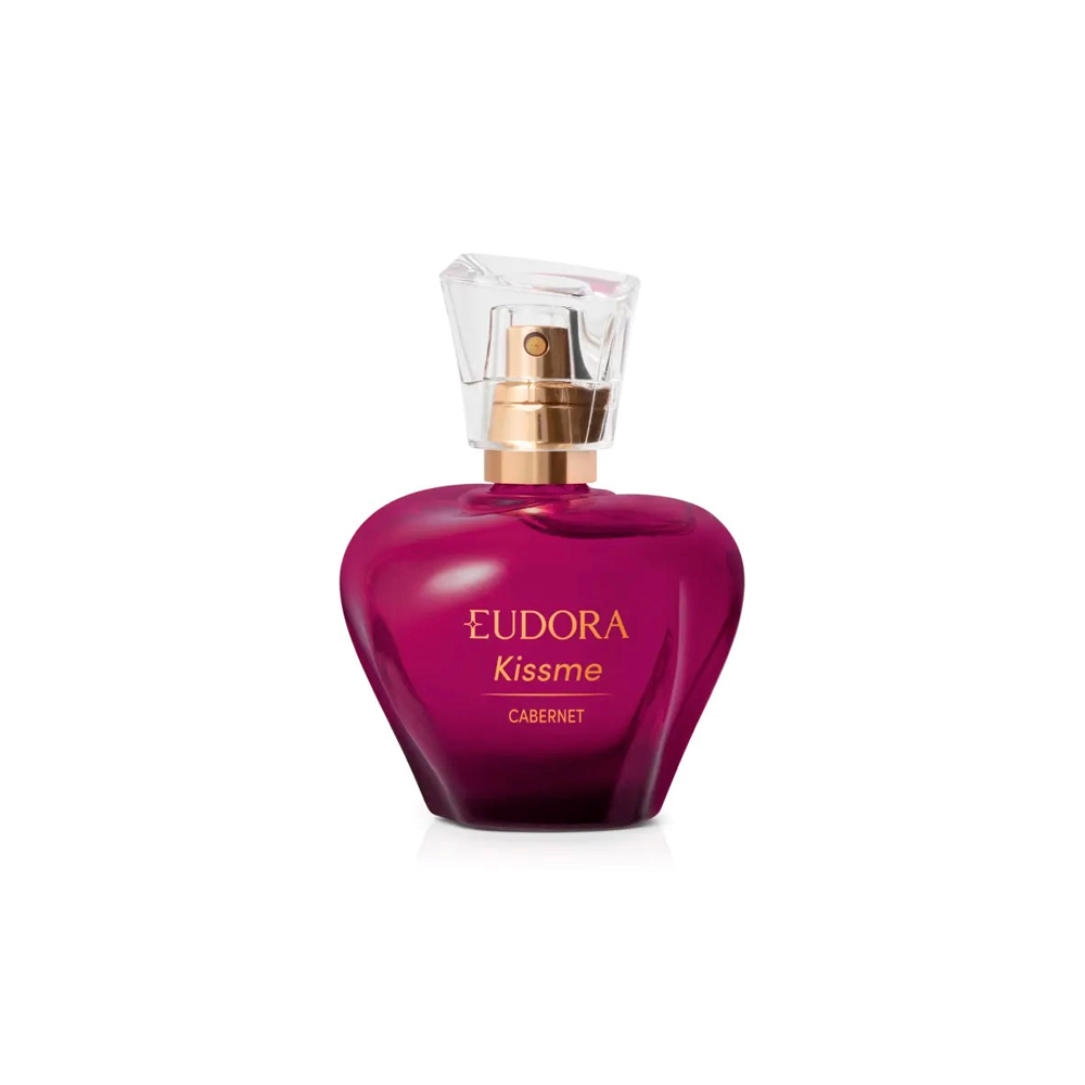 Frasco oficial do perfume EUD KISS ME CABERNET DEO COL 50ML
