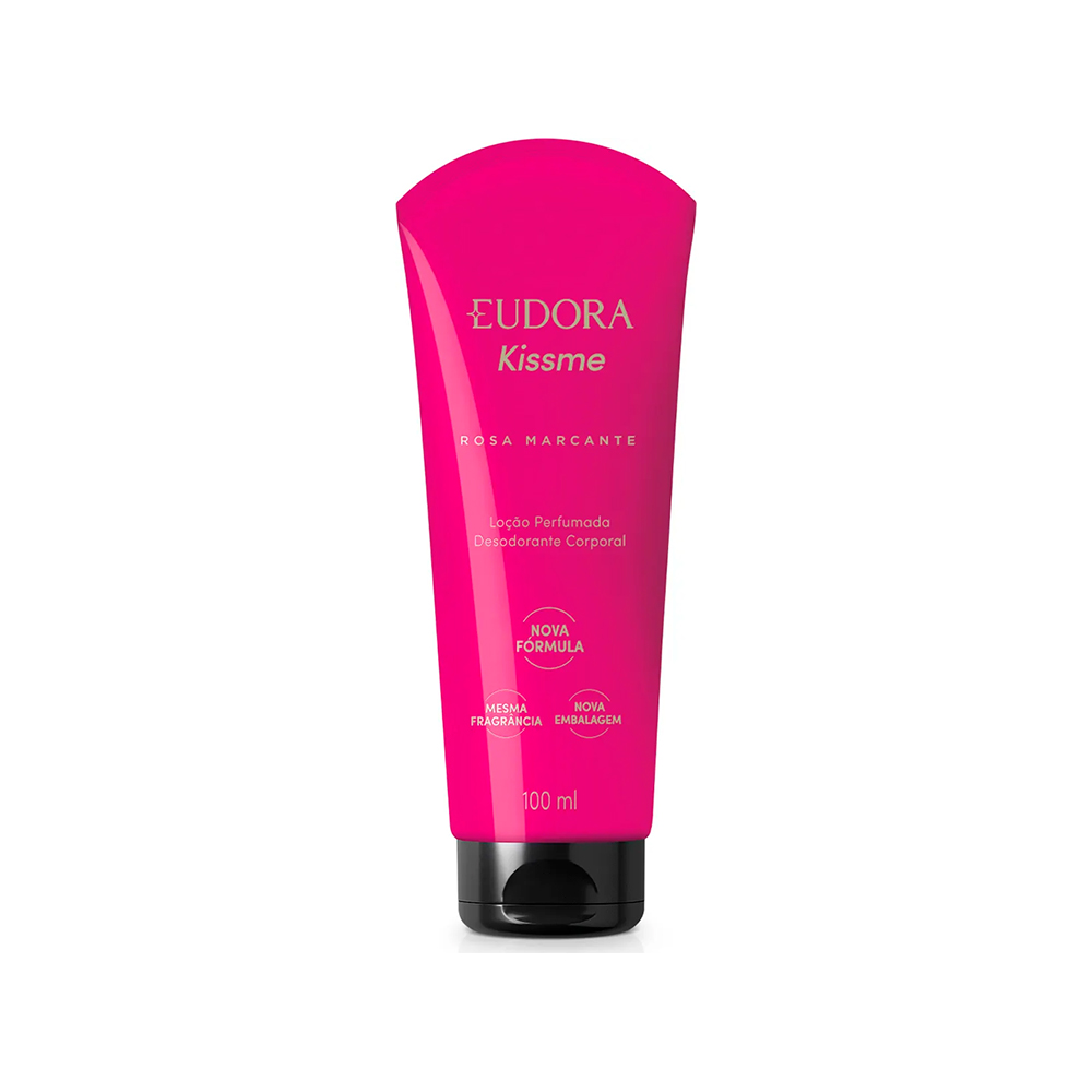 Frasco oficial do perfume EUD KISS ME ROSA MARCANTE LOC HID 100ML