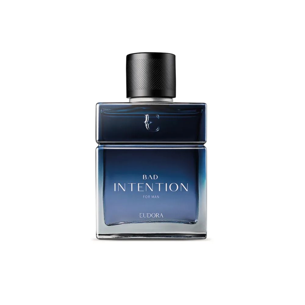 Frasco oficial do perfume EUD BAD INTENTION FOR MAN DEO COL 100ML