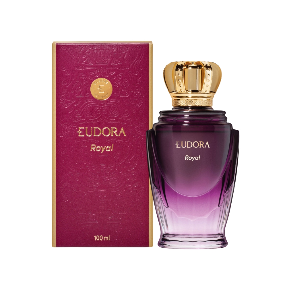 Frasco oficial do perfume EUD ROYAL FEM DEO COL 100ML