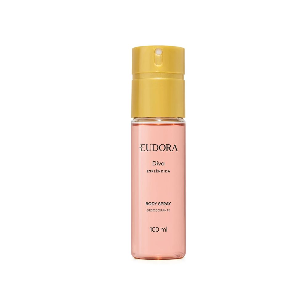 Frasco oficial do perfume EUD DIVA ESPLENDIDA BODY SPRAY 100ML