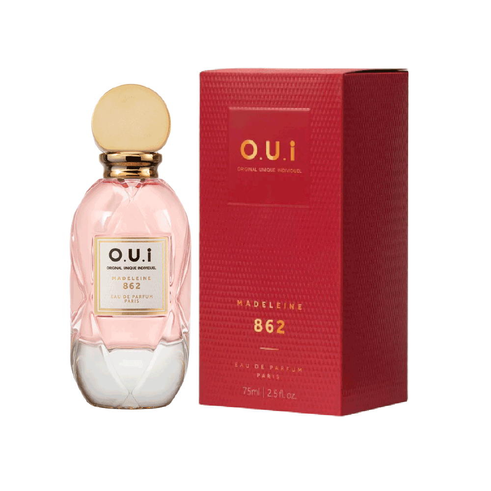Frasco oficial do perfume OUI MADELEINE 862 EDP 75ML
