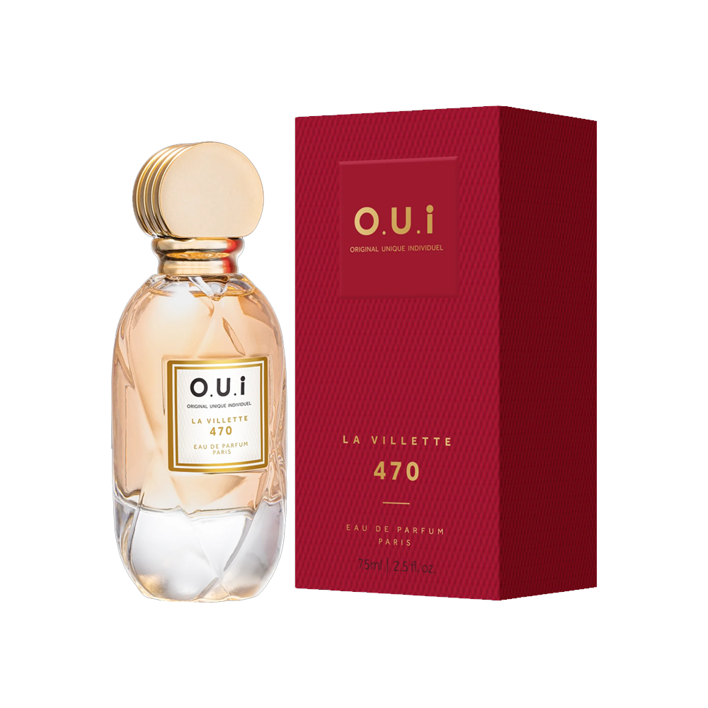Frasco oficial do perfume OUI LA VILLETTE 470 EDP 75ML