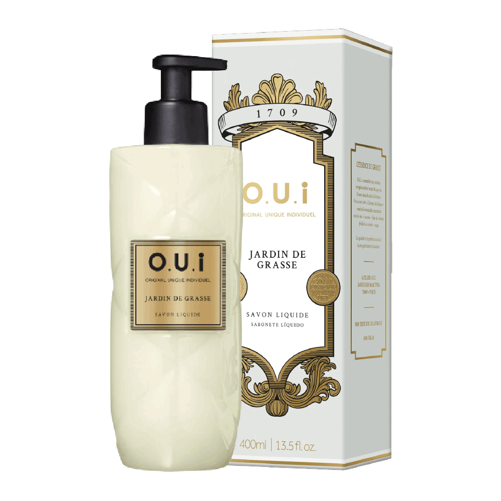 Frasco oficial do perfume OUI SAB LIQ MAOS JARDIN DE GRASSE 400ML