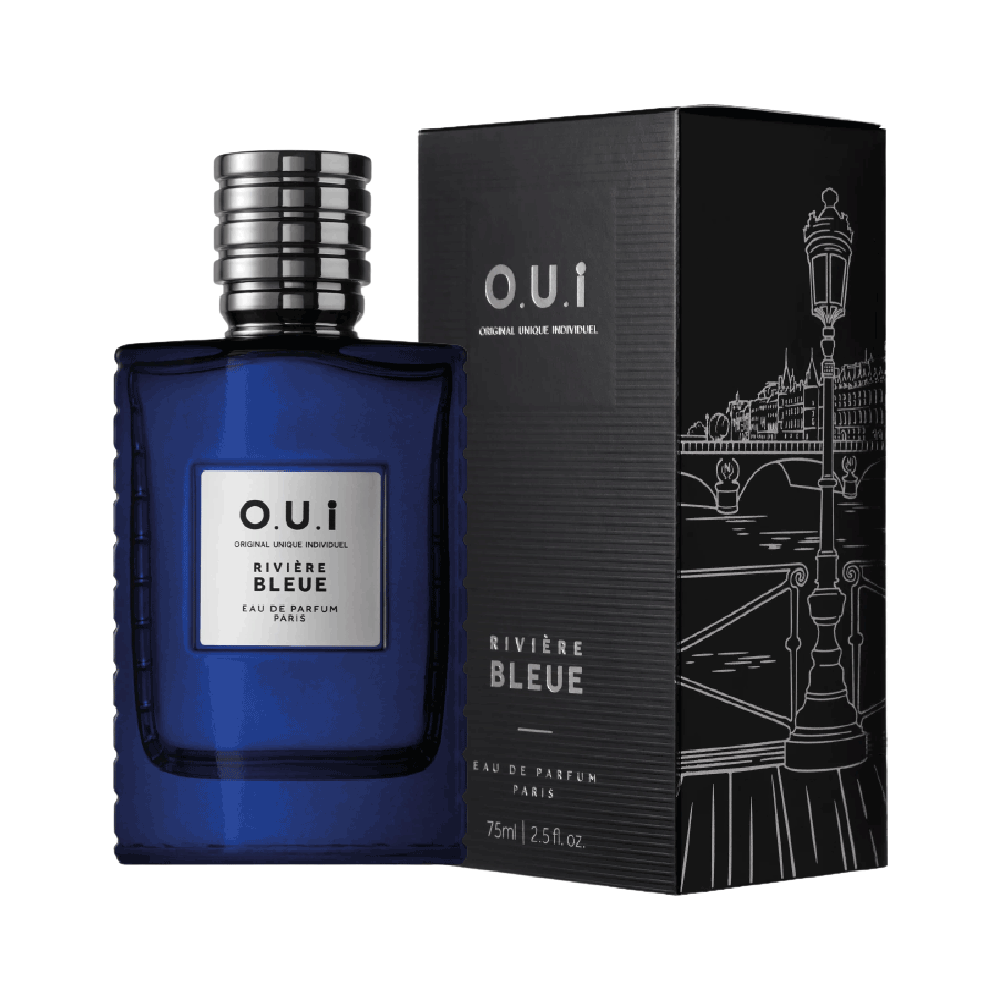 Frasco oficial do perfume OUI RIVIERE BLEUE EDP 75ML