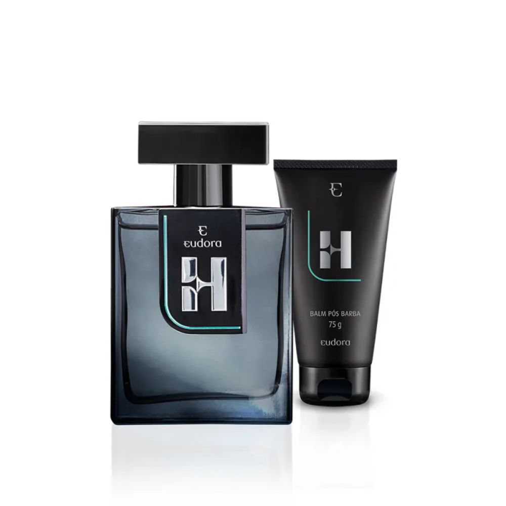 Frasco oficial do perfume EUD KIT H DEO COL 100ML+BALM POS BARBA 75G
