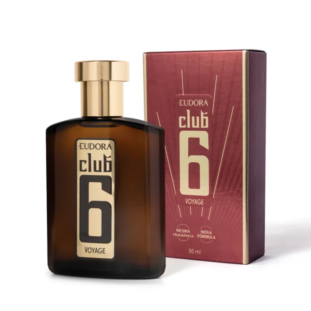 Frasco oficial do perfume *EUD CLUB 6 VOYAGE DEO COL 95ML