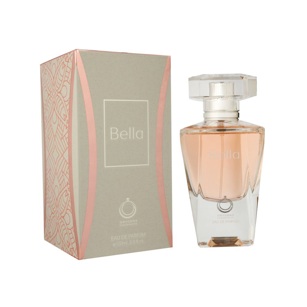 Frasco oficial do perfume ORYGENS FRAG BELLA EDP 100ML