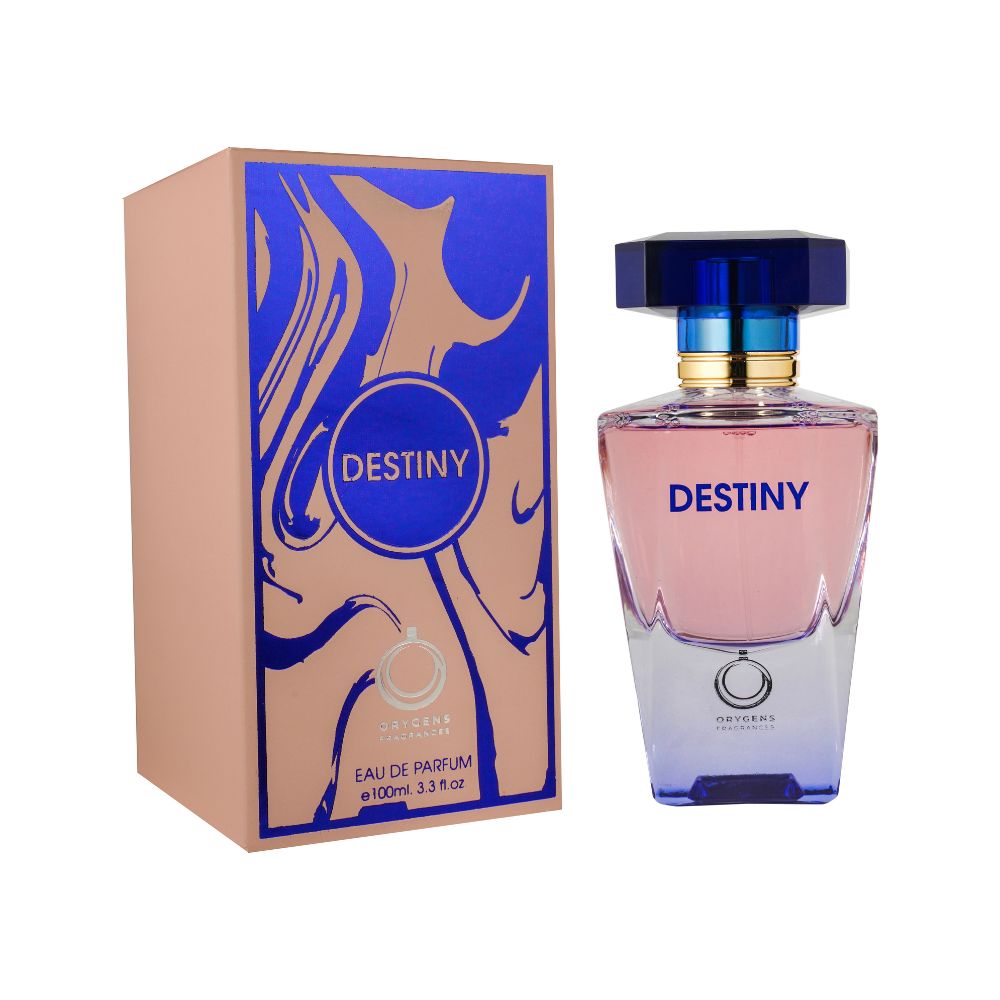 Frasco oficial do perfume ORYGENS FRAG DESTINY EDP 100ML