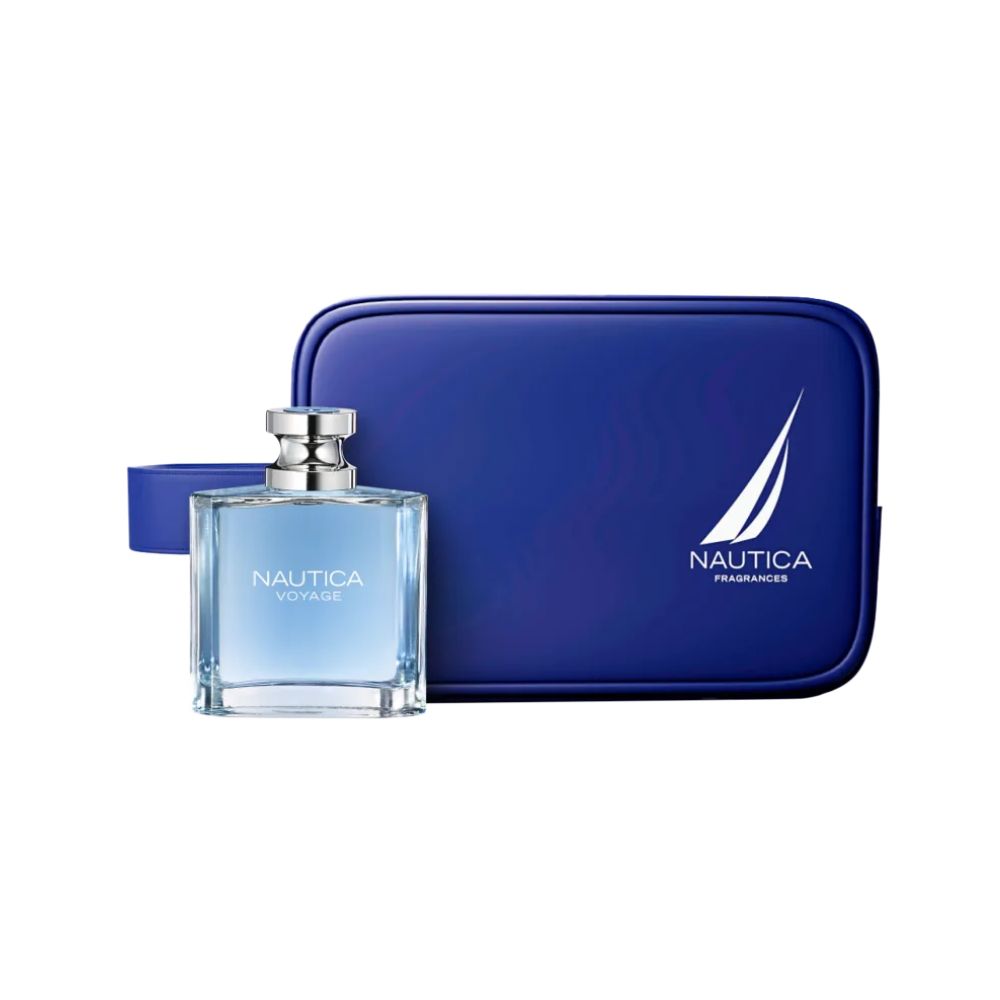 Frasco oficial do perfume COFFRET NAUTICA VOYAGE EDT 100ML+NECESSAIRE